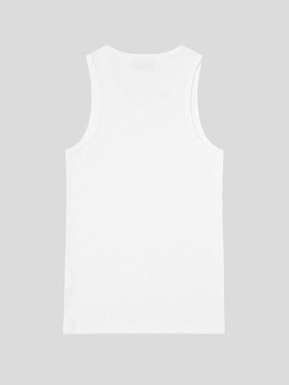 380 GSM WAFFLE WEAVE 'WHITE' TANK