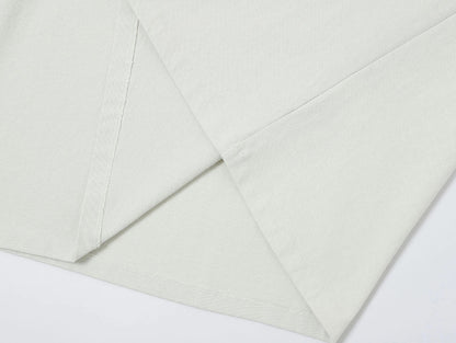 320 GSM BOXY CROPPED 'WASHED OFF WHITE' T-SHIRT