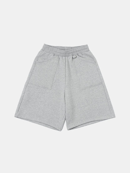 520 GSM COZEY BAGGY 'FLOWER GRAY' SHORTS