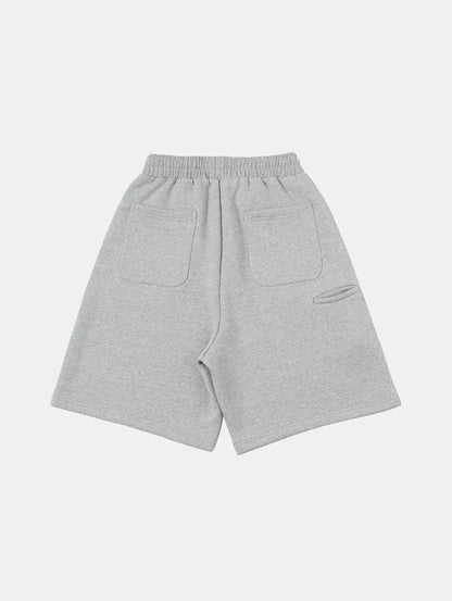520 GSM COZEY BAGGY 'FLOWER GRAY' SHORTS