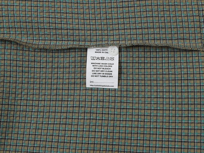 BOXY CROPPED FIT 'GREEN' PLAID SHIRT