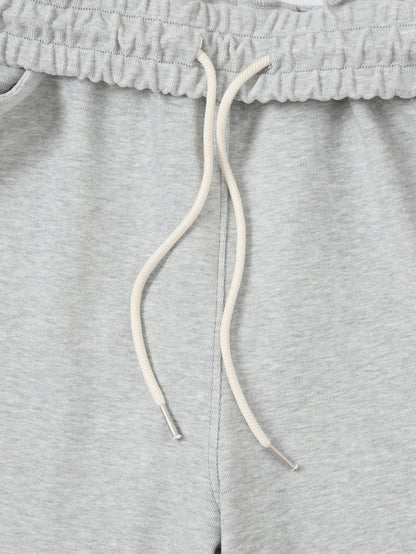 420 GSM MID-LENGTH LOOSE FIT 'FLOWER GRAY' SHORTS