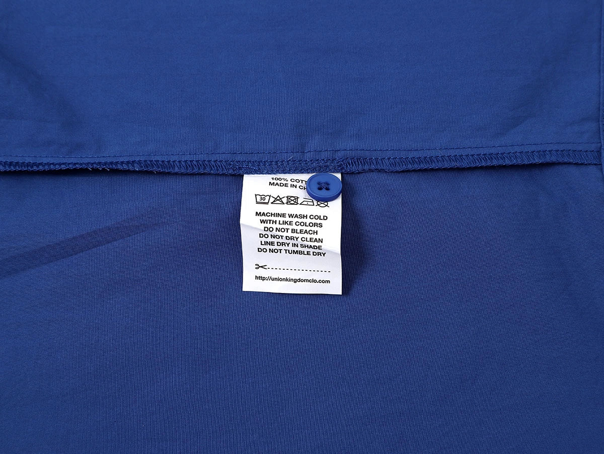 BOXY CROPPED FIT 'BLUE' CUBAN SHIRT
