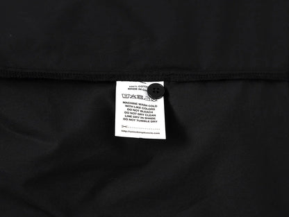 BOXY CROPPED FIT 'BLACK' CUBAN SHIRT