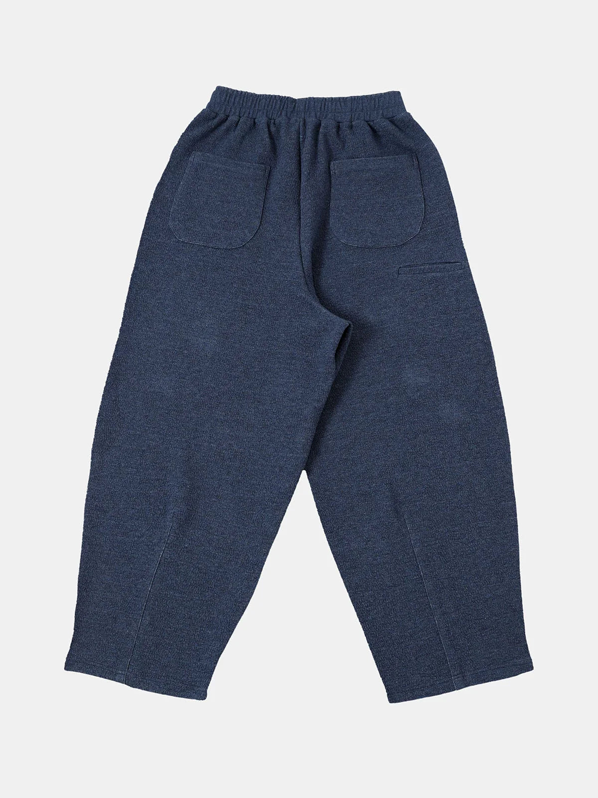380 GSM COZY BAGGY BUBBLE 'DENIM BLUE' STRAIGHT PANTS