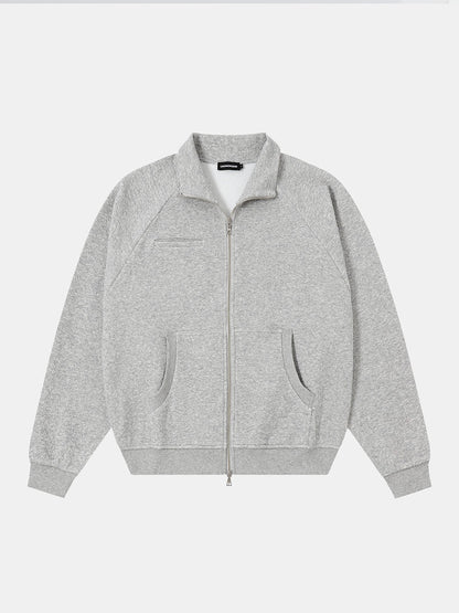380 GSM BUBBLE CROPED 'FLOER GRAY' JACKET