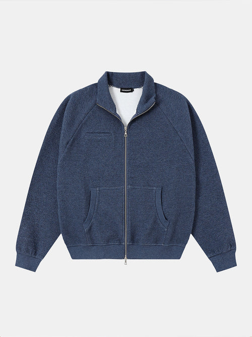380 GSM BUBBLE CROPED 'DENIM BLUE' JACKET