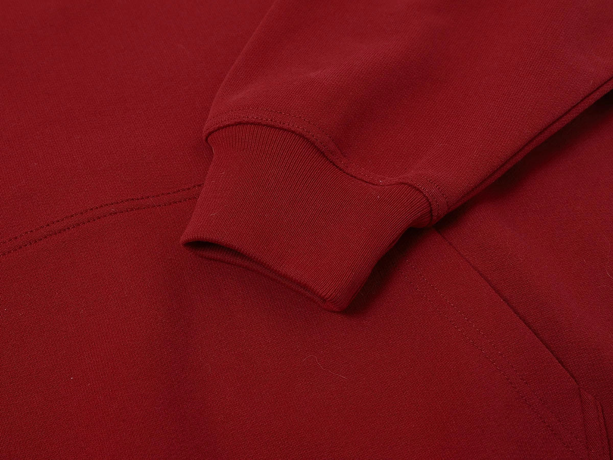480 GSM TERRY LOOSE FIT 'BURGUNDY' HOODIE