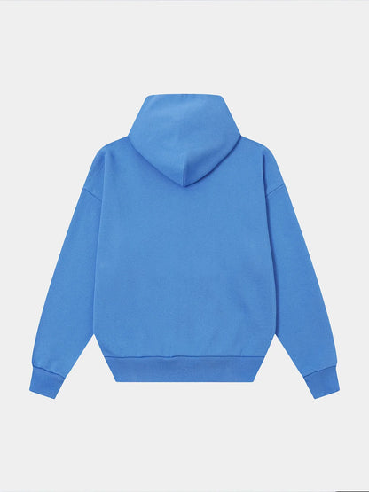 480 GSM TERRY BOX 'BRIGHT BLUE' ZIP-UP HOODIE