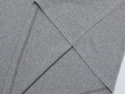 210 GSM ULTRA SOFT 'FLOWER GRAY' LONG SLEEVE