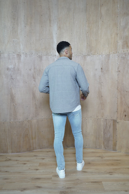 Capo Zack Overshirt - Grey/Brown