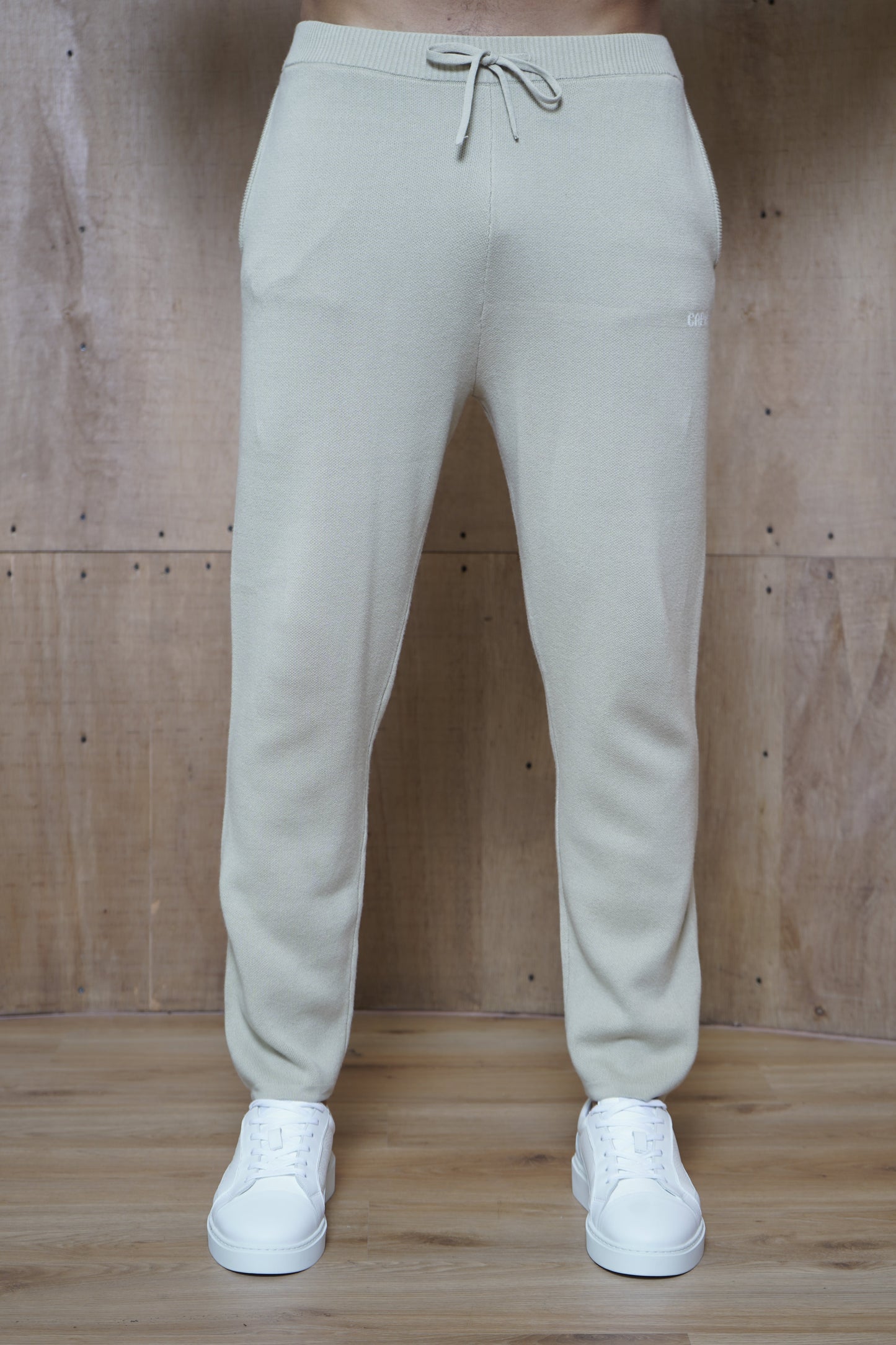 Capo Knitted Joggers - Stone