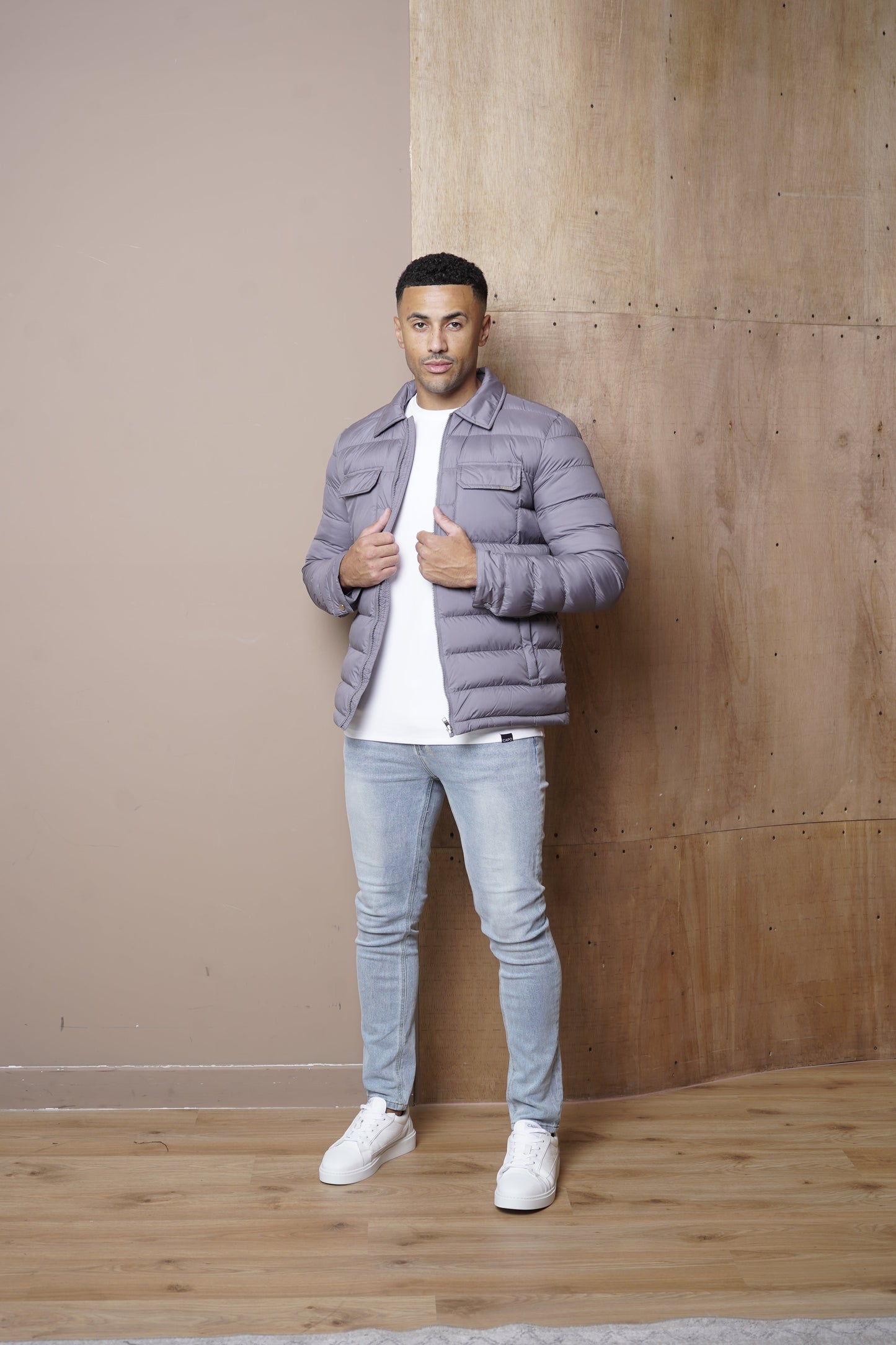 Capo Lightweight Padded Jacket - Charcoal