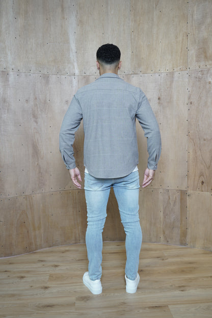Capo Zack Overshirt - Grey/Brown