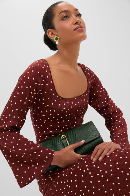 Burnt Umber Narah Maxi Dress