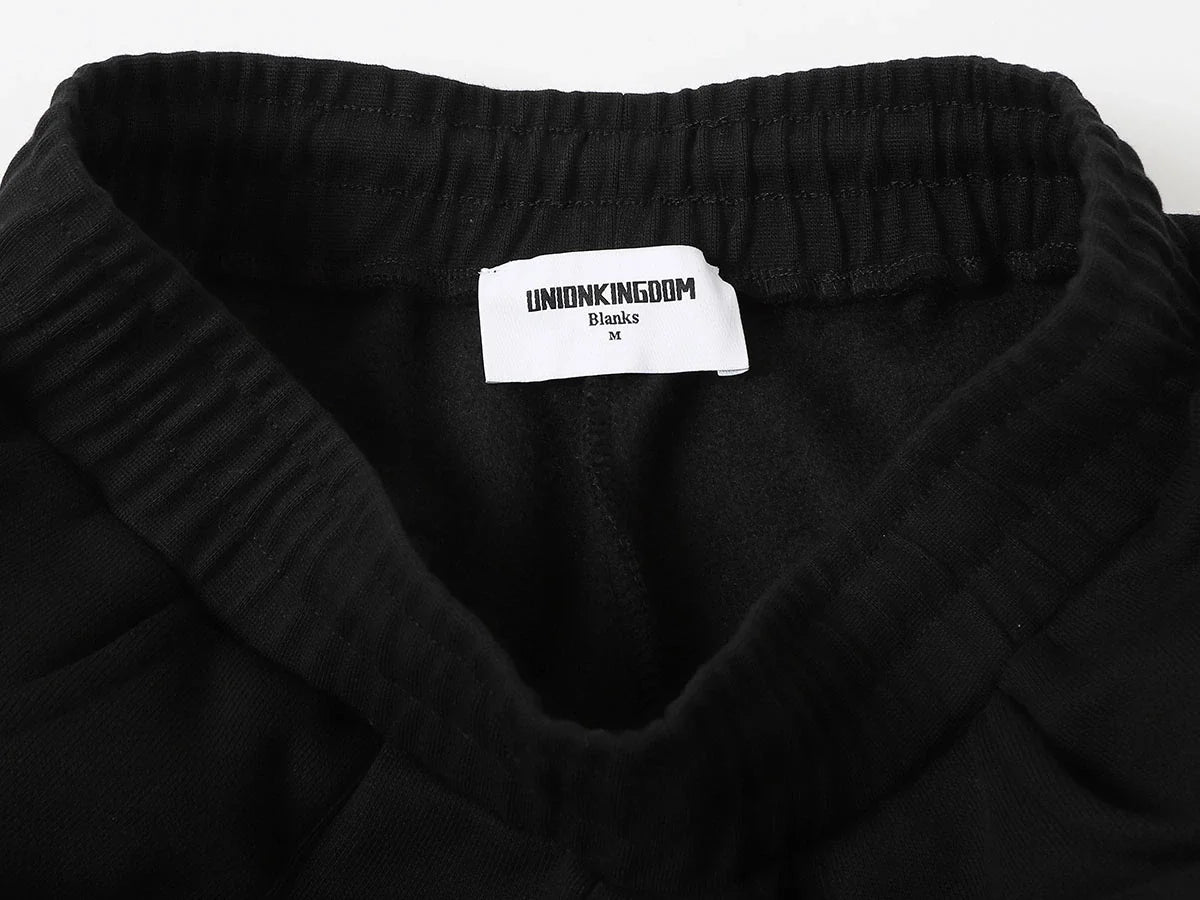 520 GSM COZY BAGGY 'BLACK' STRAIGHT PANTS