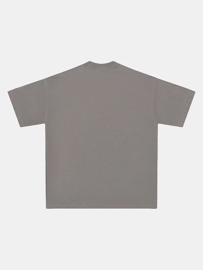 250 GSM LOOSE FIT 'SMOKE GRAY' T-SHIRT