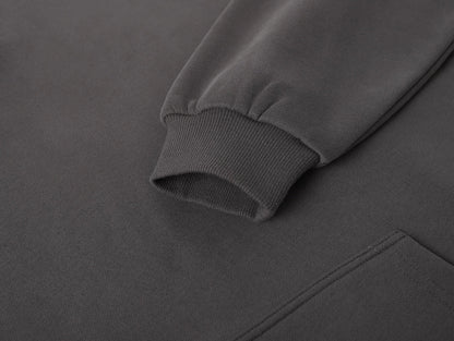 360 GSM CROPPED FIT 'FOG GRAY' HOODIE