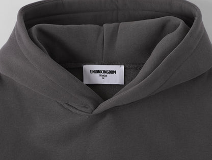 360 GSM CROPPED FIT 'FOG GRAY' HOODIE