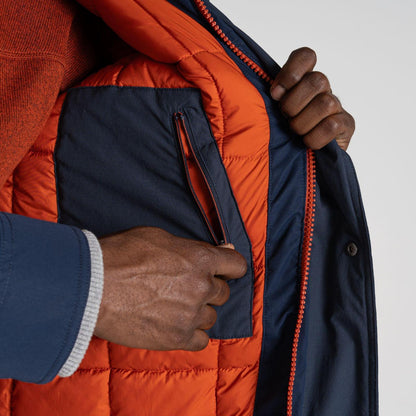 Craghoppers Mens Breckon Waterproof Padded Hooded Jacket