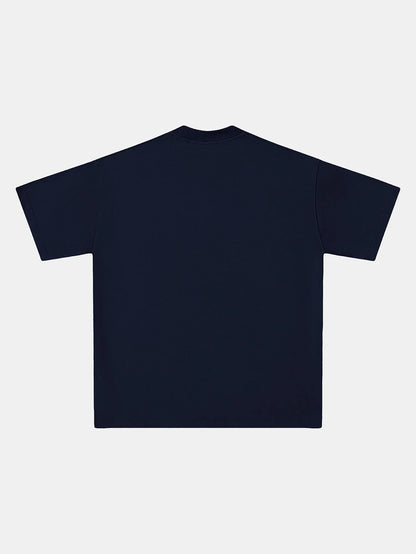 250 GSM LOOSE FIT 'NAVY BLUE' T-SHIRT