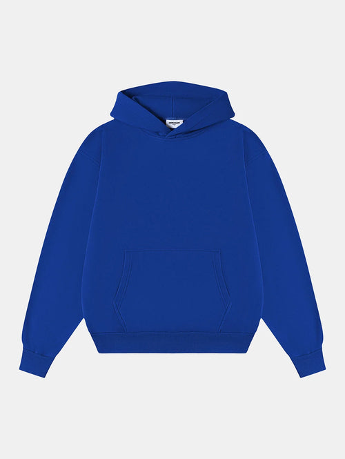 480 GSM LOOSE FIT 'CHEMICAL BLUE' HOODIE