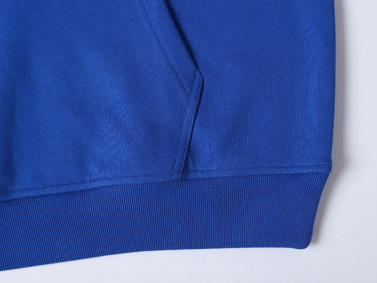 480 GSM LOOSE FIT 'CHEMICAL BLUE' HOODIE