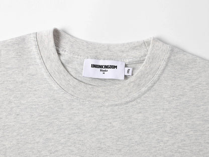 280 GSM LOOSE FIT 'LIGHT FLOWER GRAY' T-SHIRT