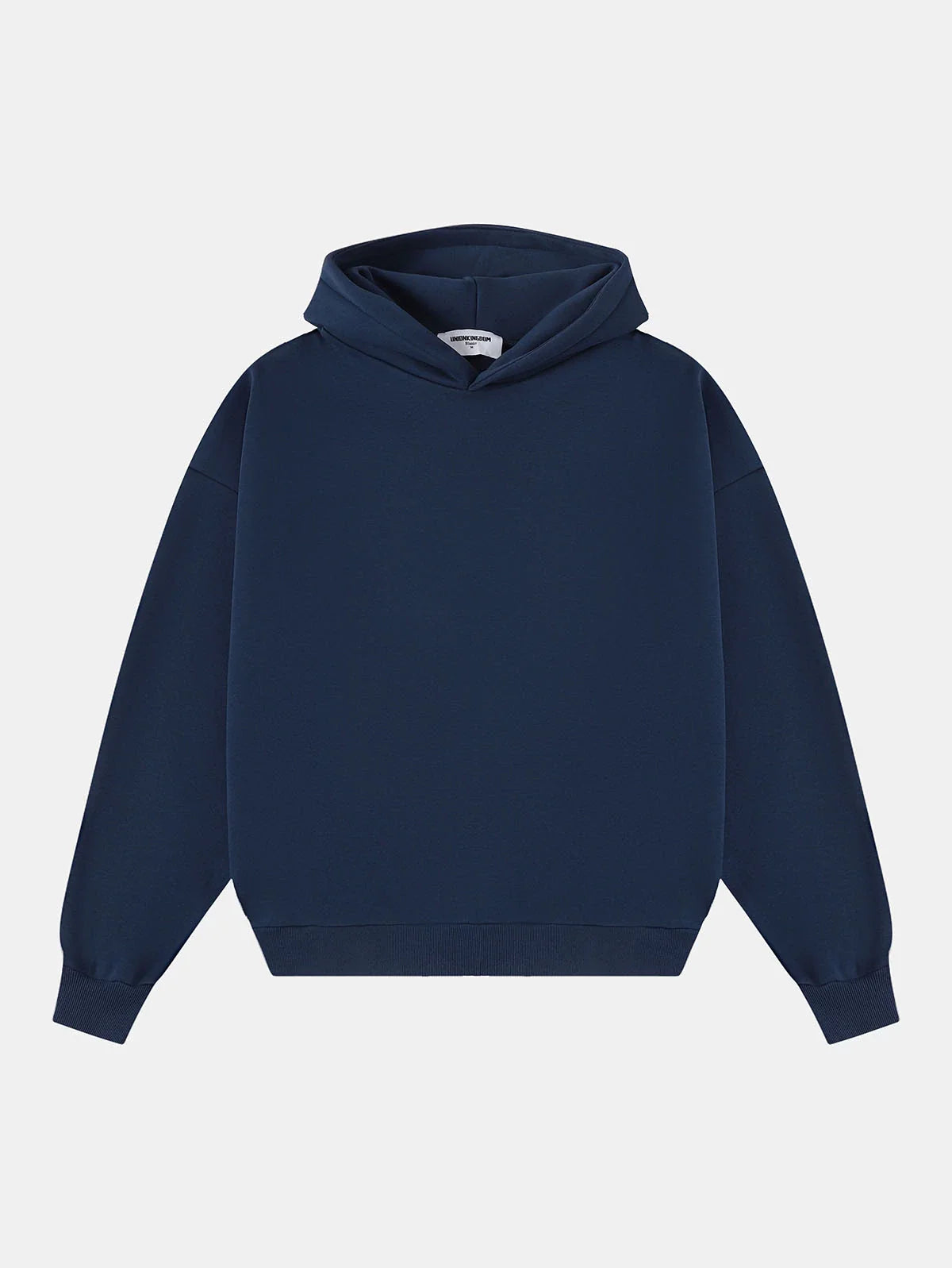 500 GSM BOXY CROPPED 'DENIM BLUE' HOODIE