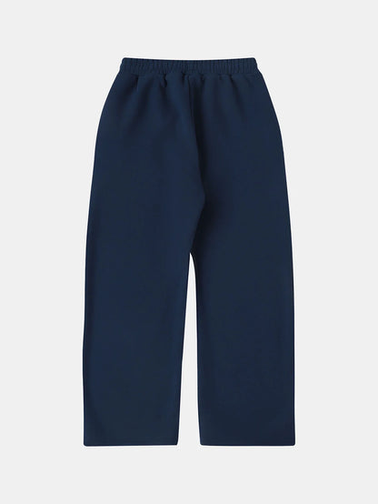 500 GSM LOOSE FIT WIDE LEG 'DENIM BLUE' SWEATPANTS