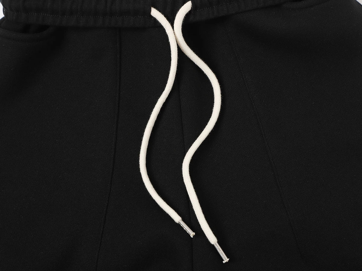 520 GSM COZY BAGGY 'BLACK' STRAIGHT PANTS