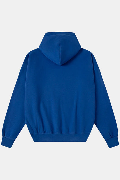 360 GSM CROPPED FIT 'CHEMICAL BLUE' HOODIE