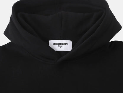 360 GSM CROPPED FIT 'BLACK' HOODIE