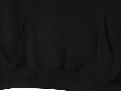 360 GSM CROPPED FIT 'BLACK' HOODIE