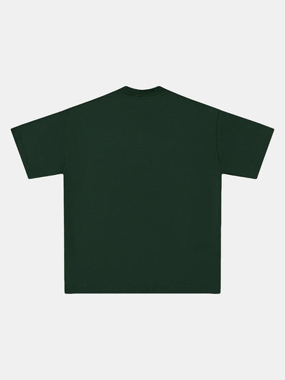 320 GSM LOOSE FIT 'DARK GREEN' T-SHIRT