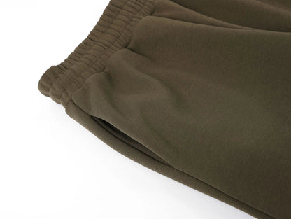 500 GSM LOOSE FIT WIDE LEG 'OLIVE' SWEATPANTS