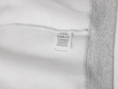 360 GSM CROPPED FIT 'FLOWER GRAY' ZIP-UP HOODIE