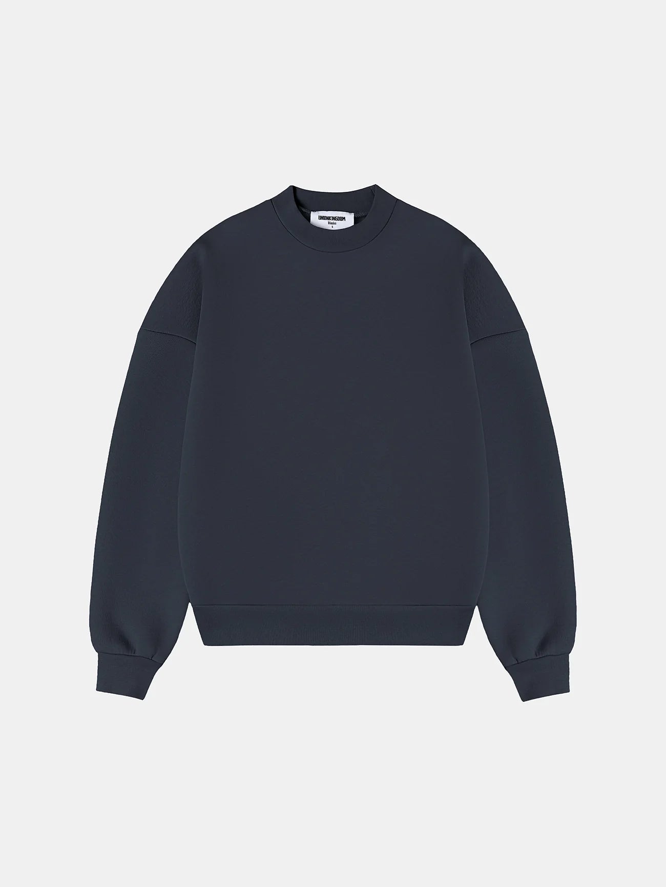 630 GSM BOXY CROPPED FIT 'STONE COAL' CREWNECK