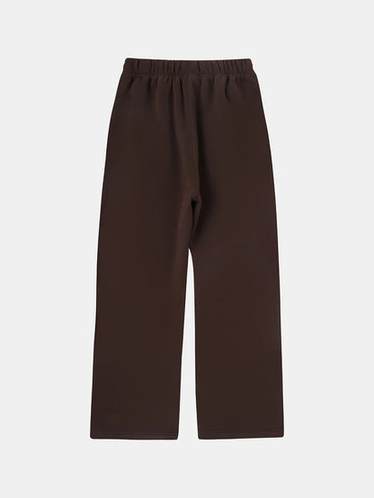 360 GSM NORMAL FIT STRAIGHT 'BWOWN' PANTS