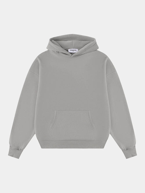 360 GSM CROPPED FIT 'SILVER GRAY' HOODIE