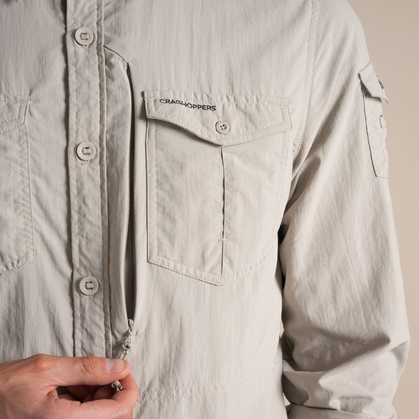 Craghoppers Mens NosiLife Adventure III Long Sleeve Shirt