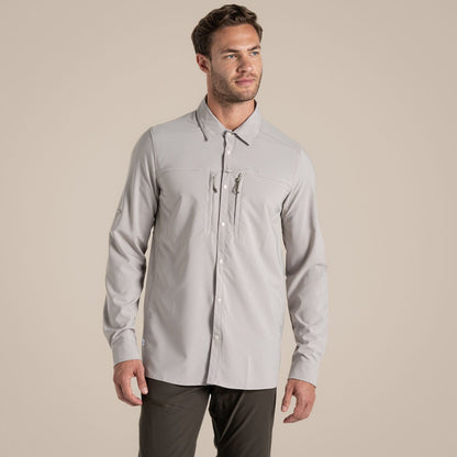 Craghoppers Mens NosiLife Pro V UPF Long Sleeve Shirt