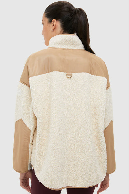 Buttercream Fleece Lawrence Full Length Zip Up