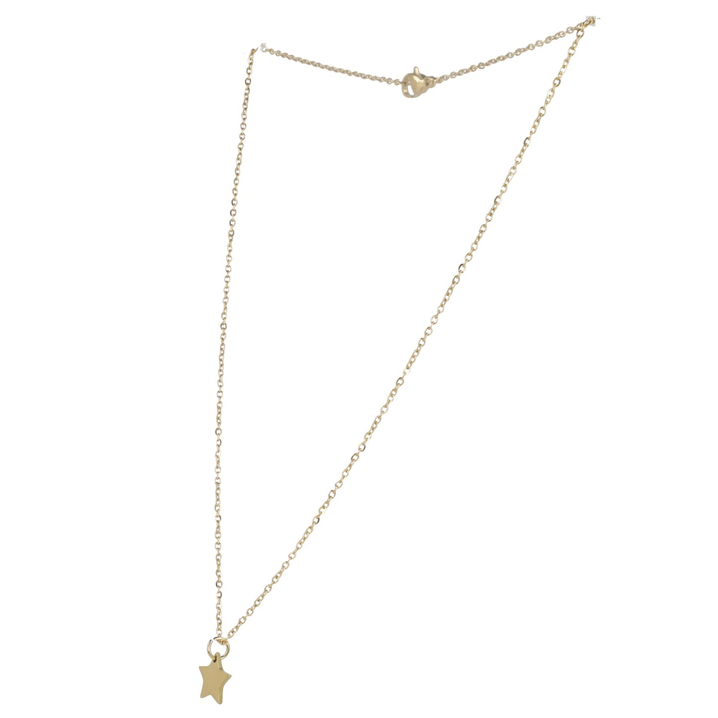 Simple Star Pendant Necklace (Gold Plated)