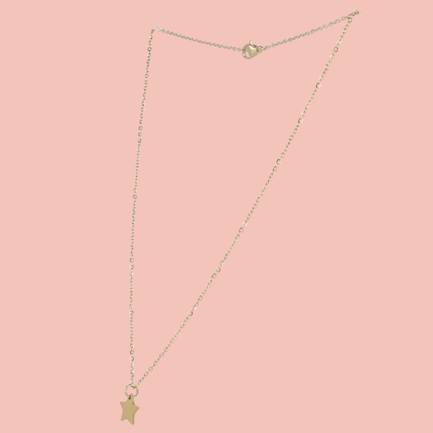 Simple Star Pendant Necklace (Gold Plated)