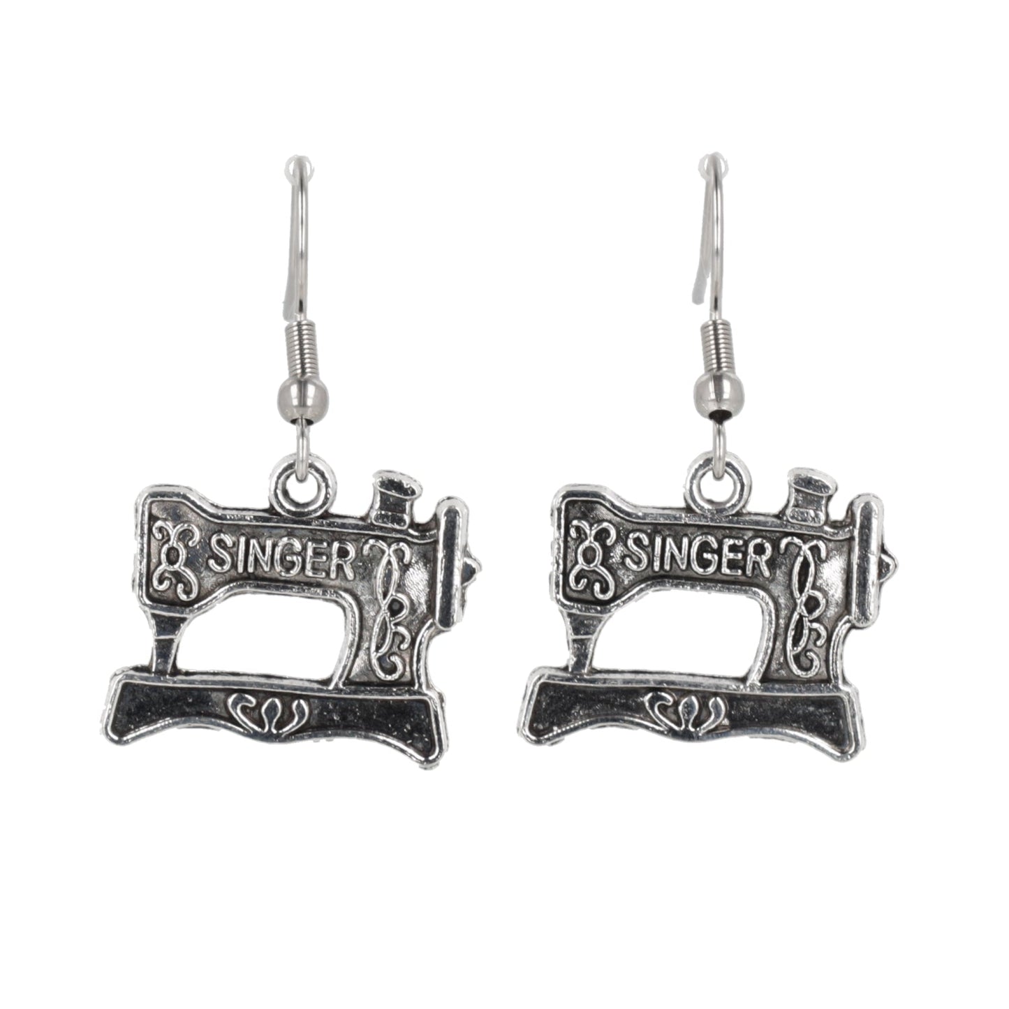 Singer Sewing Machine Earrings