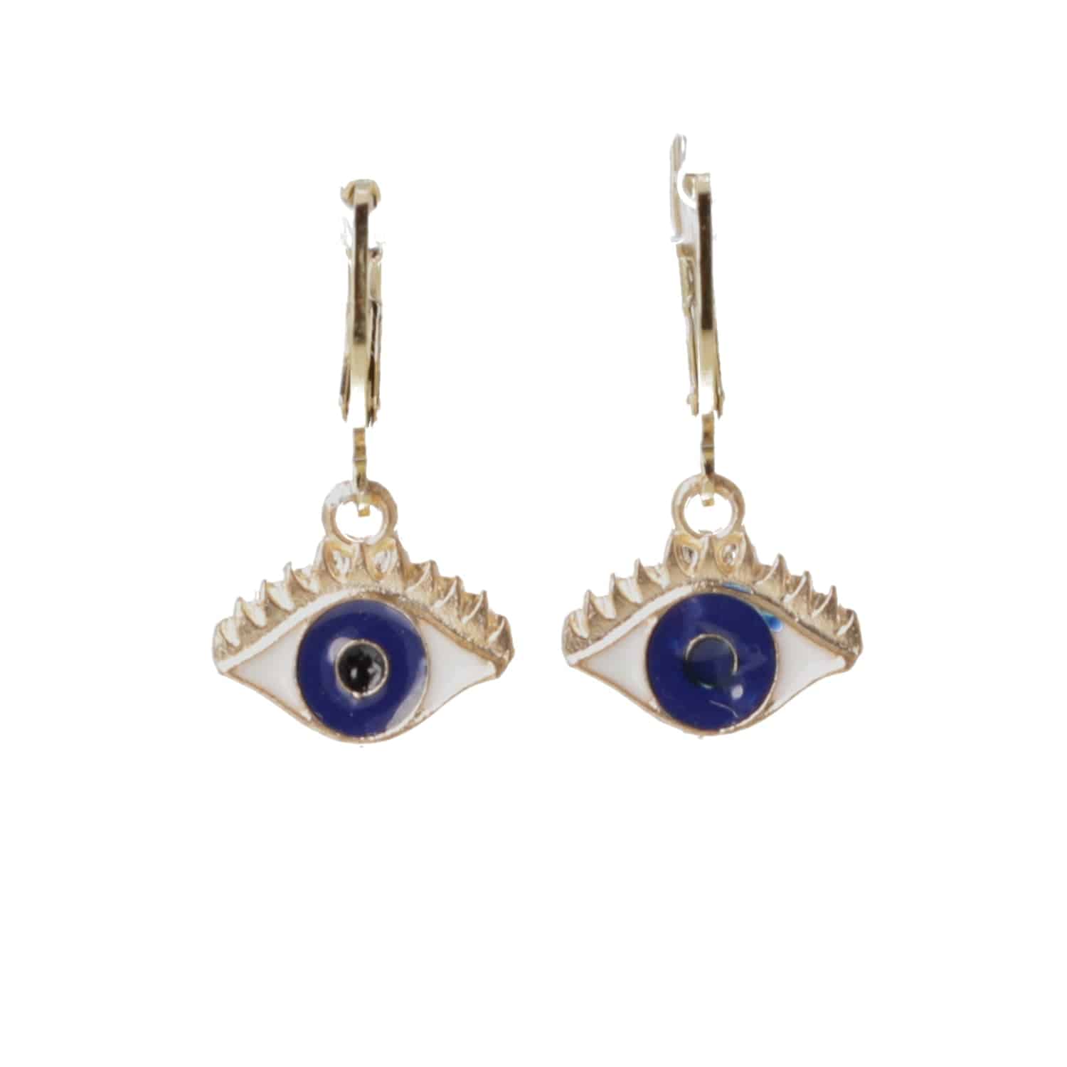 Small Eye Hoop Earrings