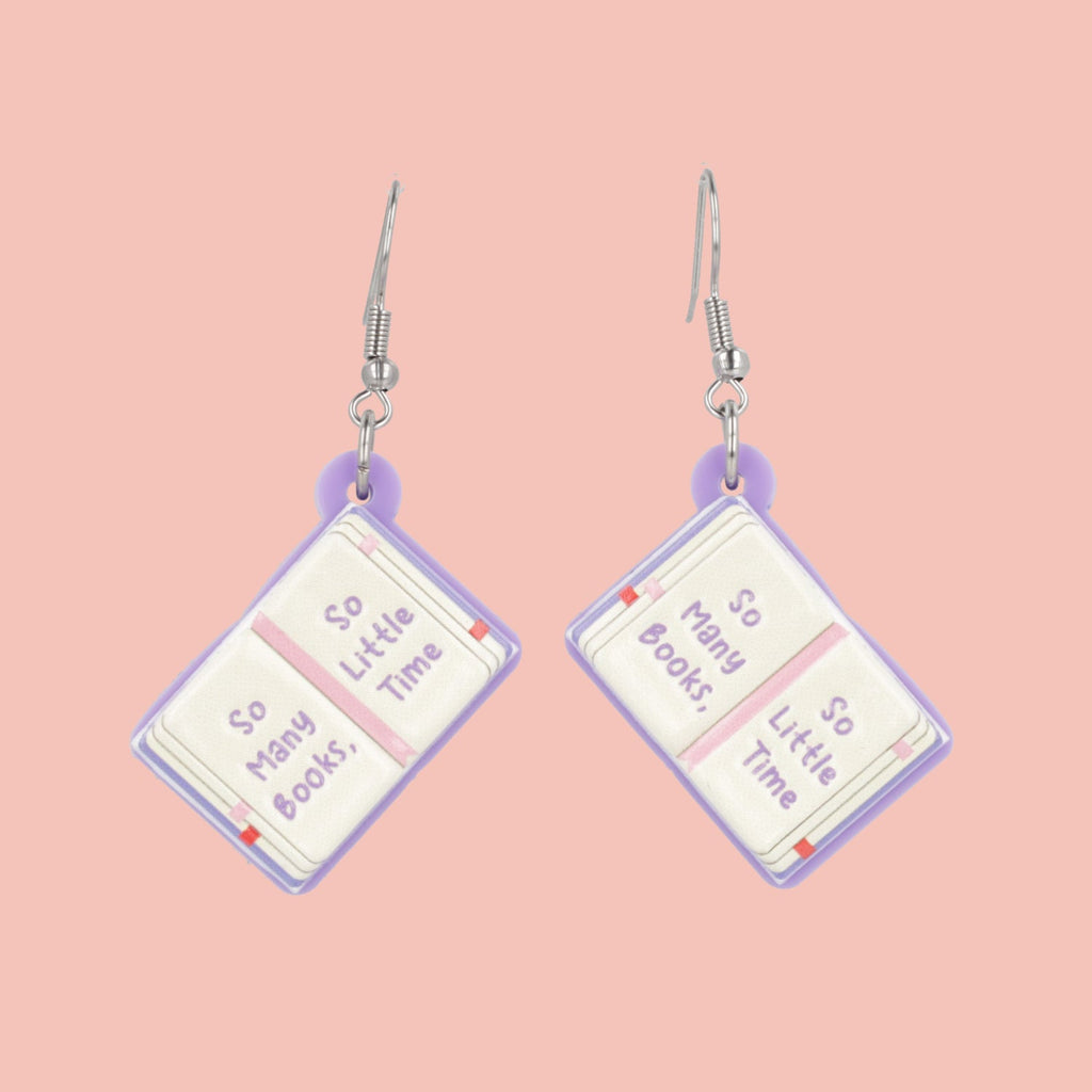 So Many Books Earrings