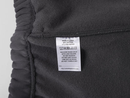 360 GSM NORMAL FIT STRAIGHT 'DARK GRAY' PANTS
