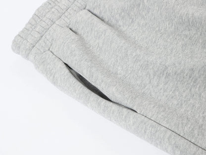 500 GSM LOOSE FIT WIDE LEG 'FLOWER GRAY' SWEATPANTS